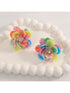 sh1 Pair Sweet Earrings Colorful Resin Flower Stud Earrings