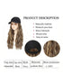 SHEIN Baseball Cap Wig Natural Wave Hair Extensions