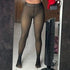 1 Pair solid color plush lined tights