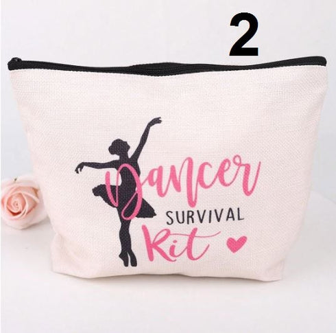 SHEIN 1pc Linen Cosmetic Storage Bag