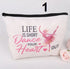 SHEIN 1pc Linen Cosmetic Storage Bag