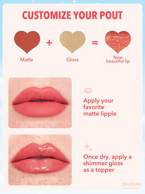 Care Bears X SHEGLAM Share A Smile Lip Set 3 Pcs/Set