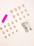 SHEIN Change Your Nails With It, 24pcs/Set Minimalist Fresh 3D