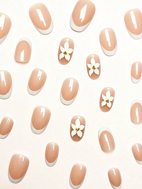 SHEIN Change Your Nails With It, 24pcs/Set Minimalist Fresh 3D