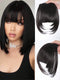 SHEIN Clip In Bangs Hair Extensions 6 Inch Brown Black And White Hair