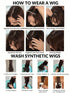 SHEIN Clip In Bangs Hair Extensions 6 Inch Brown Black And White Hair