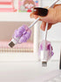 SHEIN Cute Purple Bow Decoration Data Cable