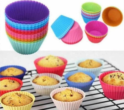 كب كيك سيليكون ١٢ قطعة