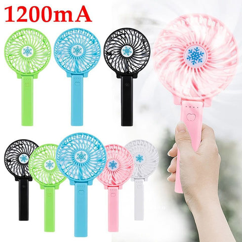 مروحة يدوية قابلة لإعادة الشحن