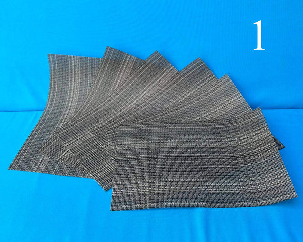 طقم مفارش للأواني الساخنة والصحون لطاولة الطعام - 6 قطع