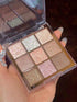 DIKALU 9-Color Eyeshadow Palette, Glitter Eye Shadow Powder