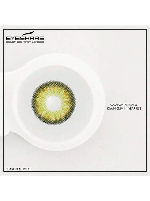 EYESHARE Green Colored Contact Lenses Natural Look Green