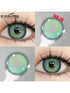 EYESHARE NEW 1 Pair Green Gray Colored Contact Lenses