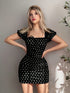 SHEIN EgrlEra Women's Casual Polka Dot Print A-Line Dress, College/Preppy Style