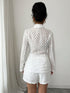 SHEIN Elenzga Plaid Jacquard Solid Color Casual Elegant Suit Jacket & Shorts