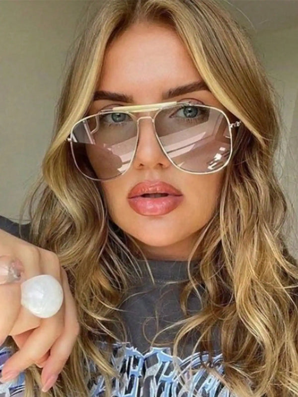 European And American Style Women Metal Frog Eye Glasses