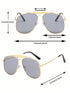 European And American Style Women Metal Frog Eye Glasses