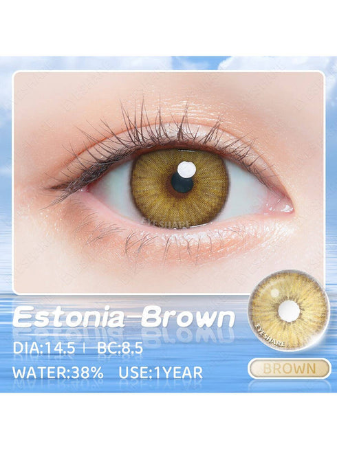 SHEIN Eyeshare 1 Pair Estonia Colored Cosmetic Contact Lenses