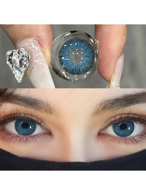عدسات لاصقة ملونة من سلسلة VIENNA من SHEIN Eyeshare زوج واحد للاستخدام السنوي 14.5 مم، أزياء تنكرية للهالوين