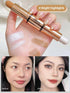 FOMIX Double Ended Highlight & Contouring Stick,1Pc Multi-Function Contouring Stick Matte Contouring Nose Shadow Contour Wand