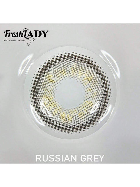 FRESH LADY Freshlady Natural Colored Contacts Pupilentes Russian Grey Colored Contact Lenses