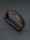SHEIN Fashionable and Popular Men PU Polyurethane Braided Bracelet