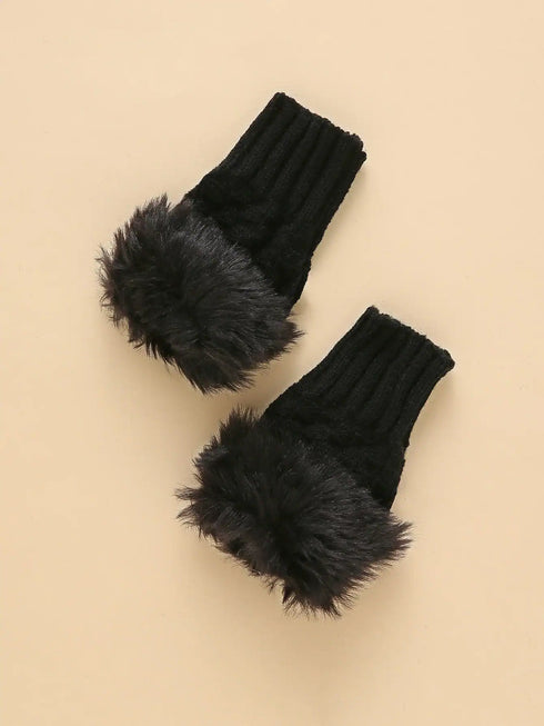 SHEIN Fingerless Knit Gloves Halloween