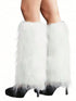 SHEIN Fluffy Leg Fuzzy Leg Warmers