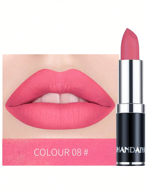 SHEIN HANDAIYAN HANDAIYAN Matte Moisturizing Lipstick, Velvet Lipstick