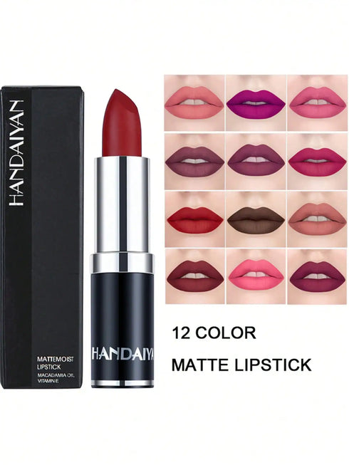 SHEIN HANDAIYAN HANDAIYAN Matte Moisturizing Lipstick, Velvet Lipstick