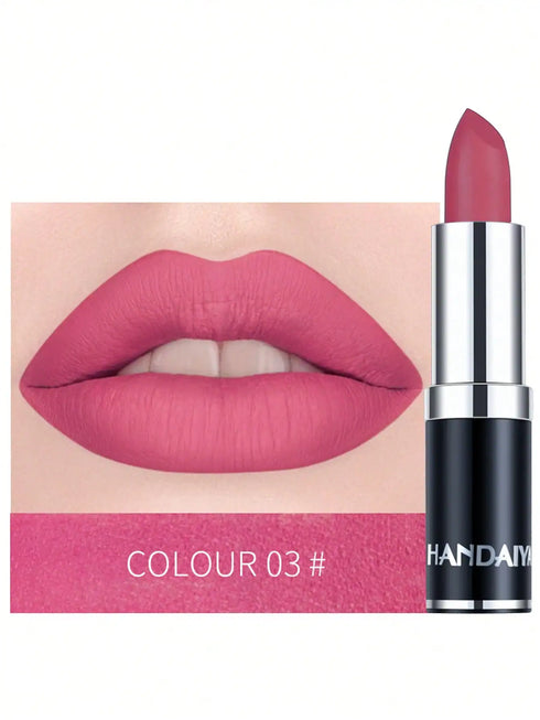 SHEIN HANDAIYAN HANDAIYAN Matte Moisturizing Lipstick, Velvet Lipstick