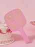 SHEIN HELLO KITTY AND FRIENDS SHEIN Cartoon & Letter Print Pink Handheld Mirror