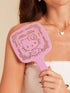 SHEIN HELLO KITTY AND FRIENDS SHEIN Cartoon & Letter Print Pink Handheld Mirror