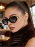 SHEIN HOYNI 1 Pair Unisex Minimalist Small Frame Fashion Glasses, Suitable For Sports, Travel, Driving