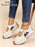 SHEIN KMXY Vintage Thick Sole Sneakers, Thick Upper, Suitable For Running, Women's Footwear