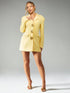 SHEIN MISSGUIDED Blazer Mini Dress Statement Gold Button Detail Oversized Shoulder