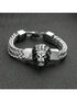 SHEIN Men's Lion Stainless Steel Bracelet