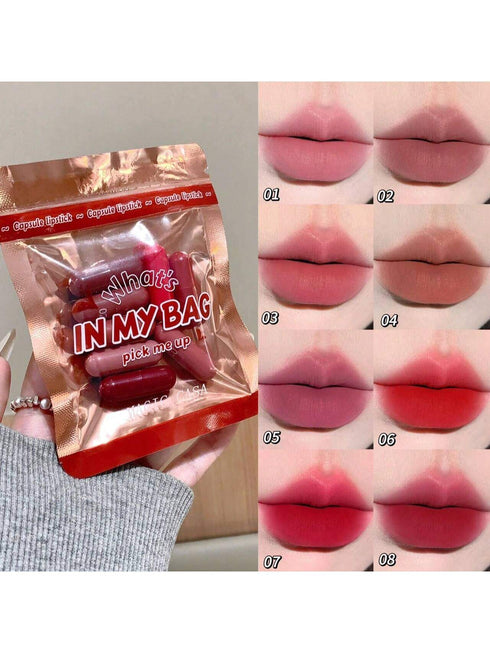 Mini Capsule Lipstick Set, 8 Pieces