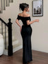 SHEIN Modelyn Women Long Solid Color Dress