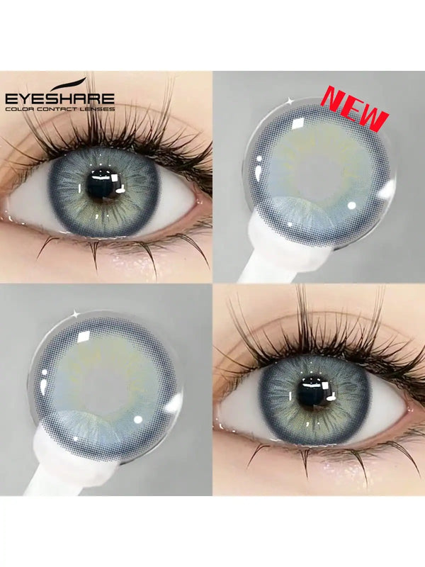 SHEIN NEW 1 Pair Purple Gray Colored Contact Lenses