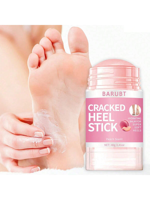 Peach-scented foot cream, suitable for dry and cracked feet.