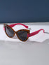 Polarized Sunglasses Retro Leopard Print Cat Eye Sunglasses