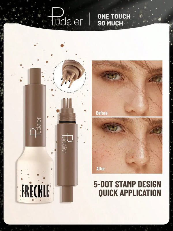 SHEIN Pudaier Natural Freckles Stamp Pen - Waterproof And Sweatproof