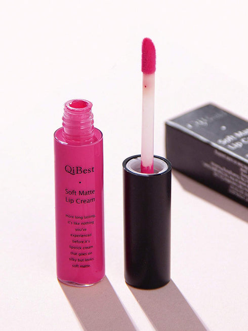 SHEIN QIBEST Soft Matte Lip Cream,Highly Pigmented Long-Lasting Wear Non-Stick Cup Liquid Lipstick