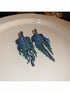 SHEIN Rhinestone Tassel Drop Earrings