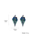 SHEIN Rhinestone Tassel Drop Earrings