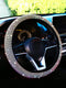 SHEIN 1pc Rhinestone Decor Car Steering Wheel Cover