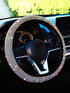 SHEIN 1pc Rhinestone Decor Car Steering Wheel Cover