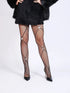 SHEIN Rhinestone Decor Mesh Tight