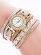 SHRIN Rhinestone Decor Quartz Wrap Watch